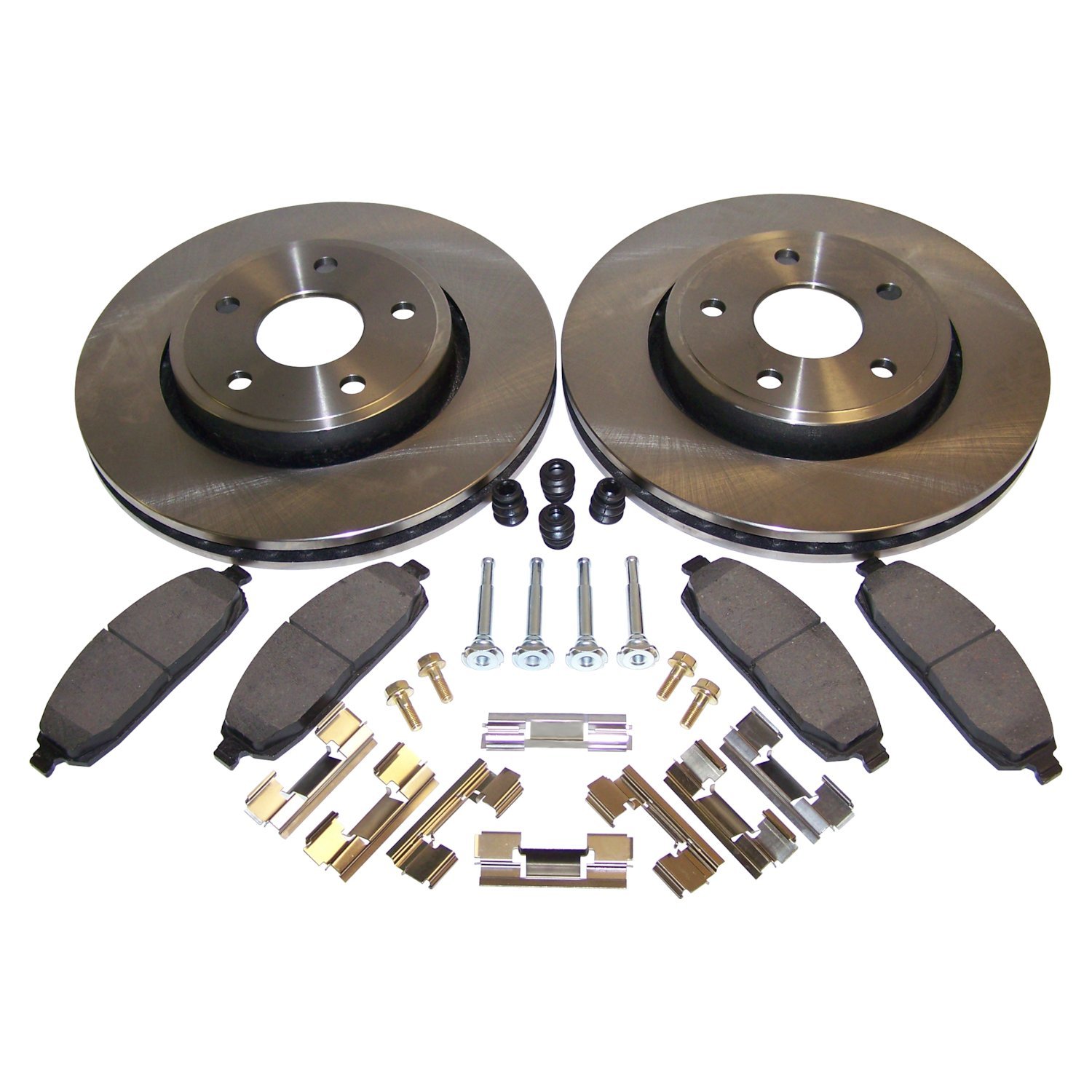 Front Performance Brake Kit for Jeep WK, WH, Drilled & Slotted Rotors & Hardware