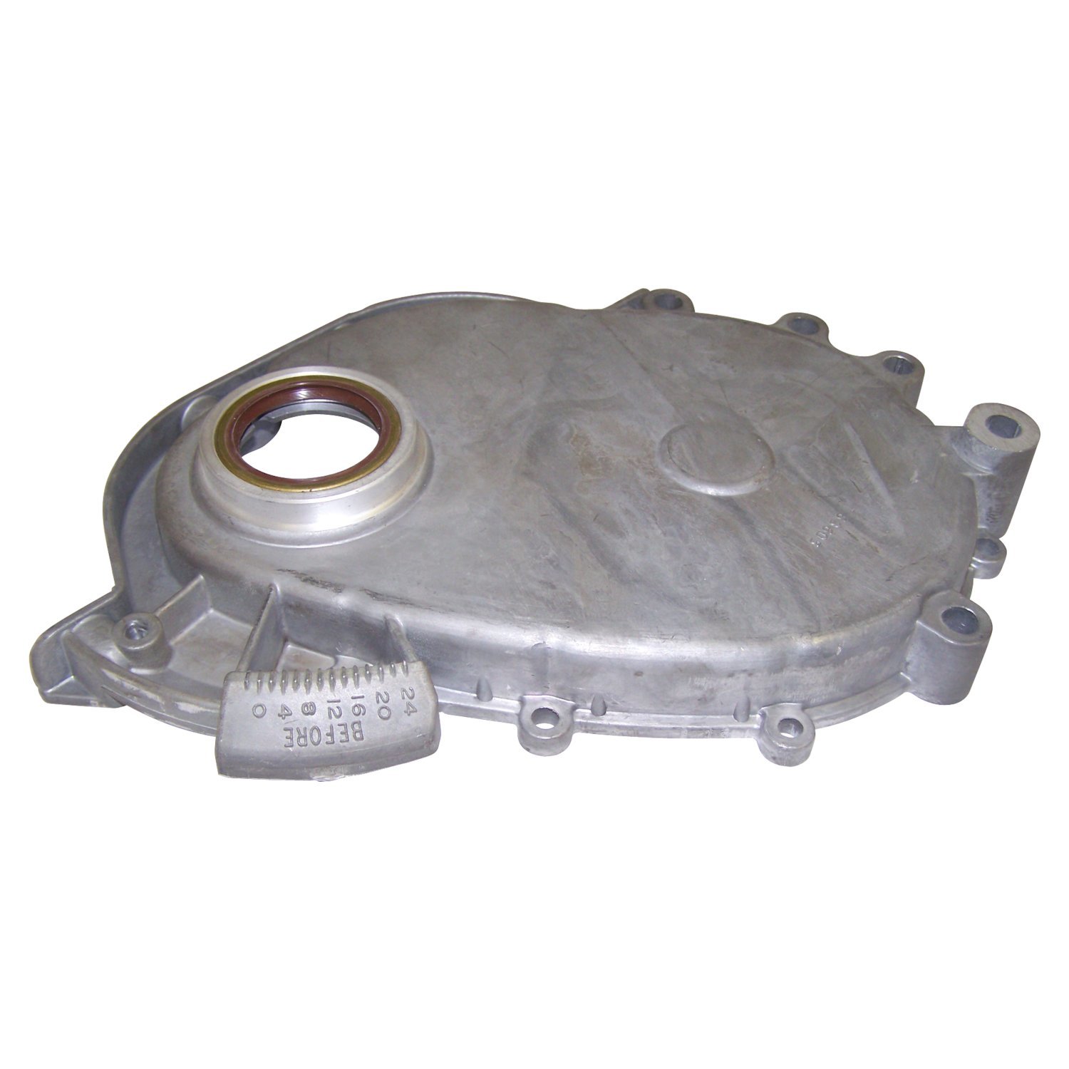 Timing Cover, Unpainted, Metal, Rubber