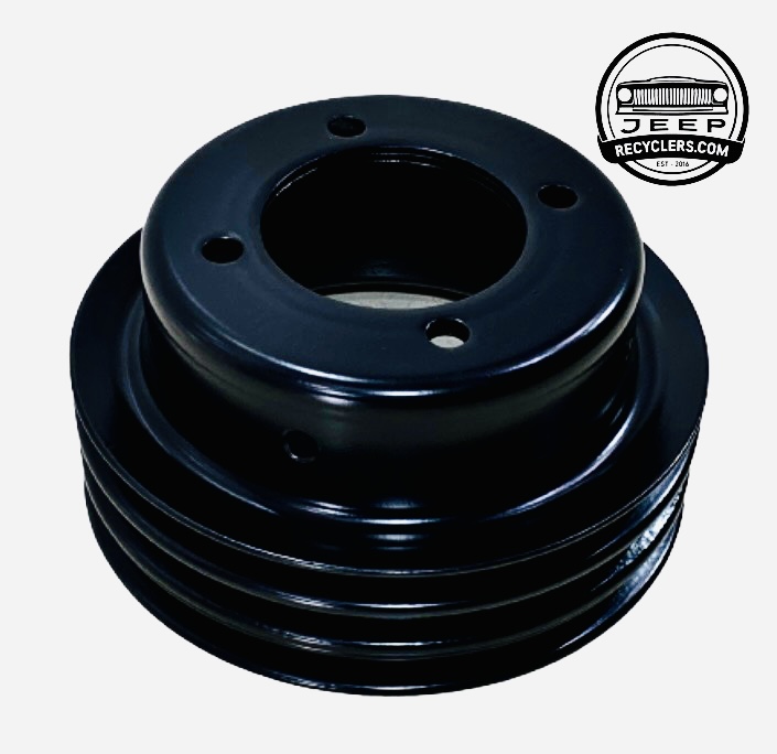 Full Size Jeep 1973-1991 Cherokee SJ, Wagoneer, J-Truck, J-10, J-20, FSJ Restored AMC V8 Harmonic Balancer Pulley AMC 304, 360, 401