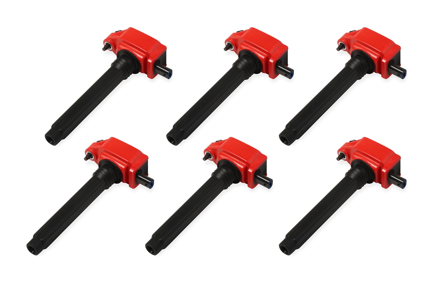 Blaster Direct Ignition Coil Set; Direct Bolt-In Replacement; Red; 6-Pk; - 82736