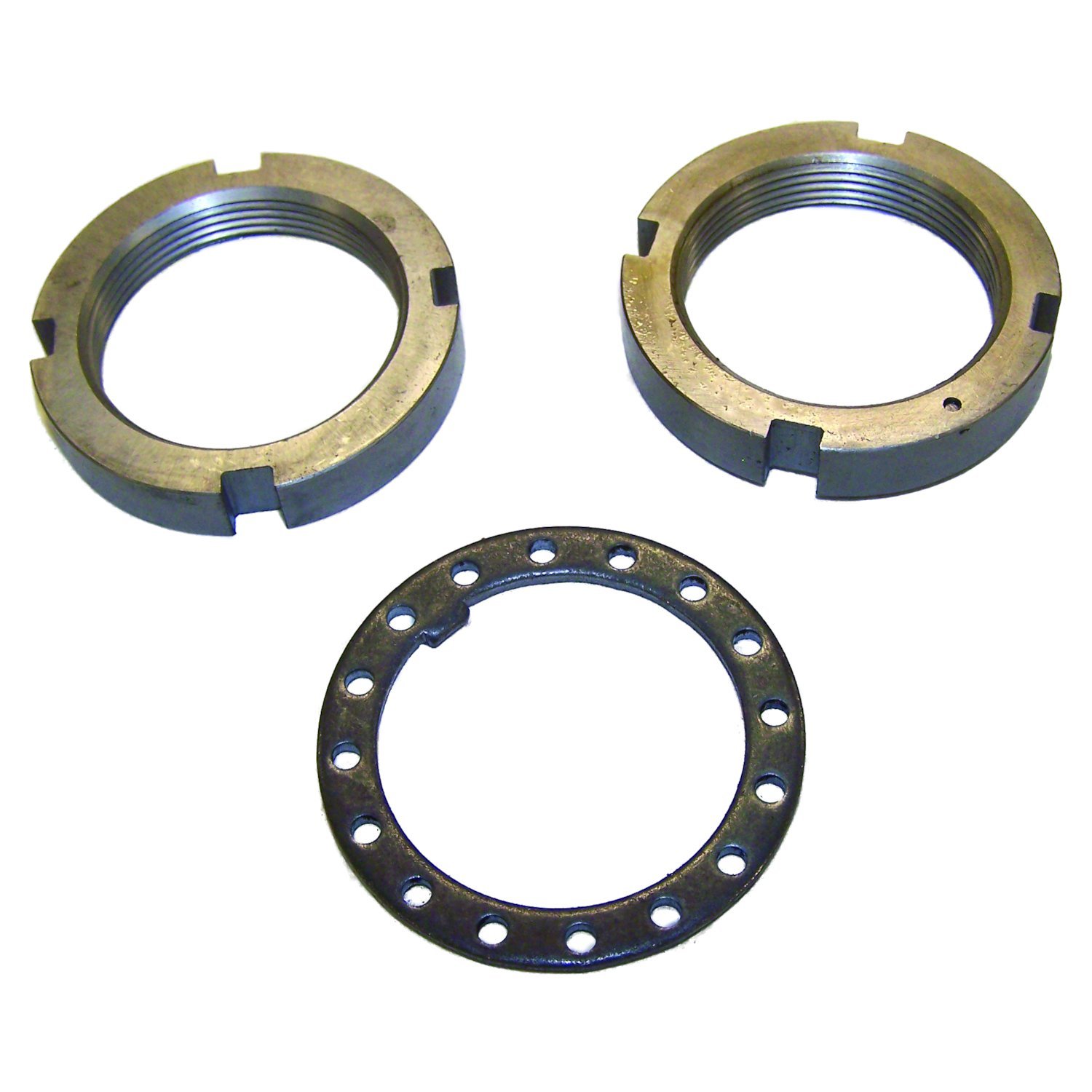 Front Spindle Nut Kit for 74-91 SJ, J-Series (2 Spindle Nuts & 1 Lock Washer)