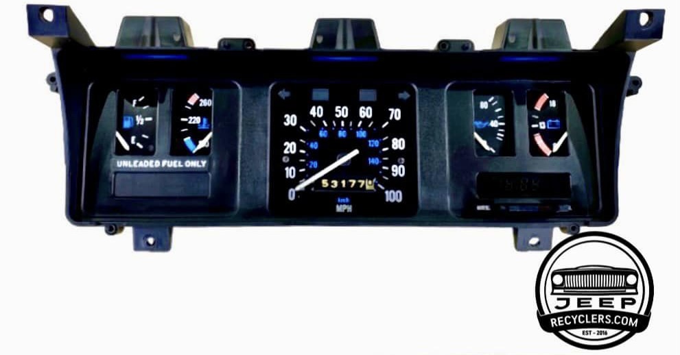 Full Size Jeep 1986-1991  Grand Wagoneer ,J-Truck, J-10, J-20, FSJ Restored Instrument Gauge Cluster