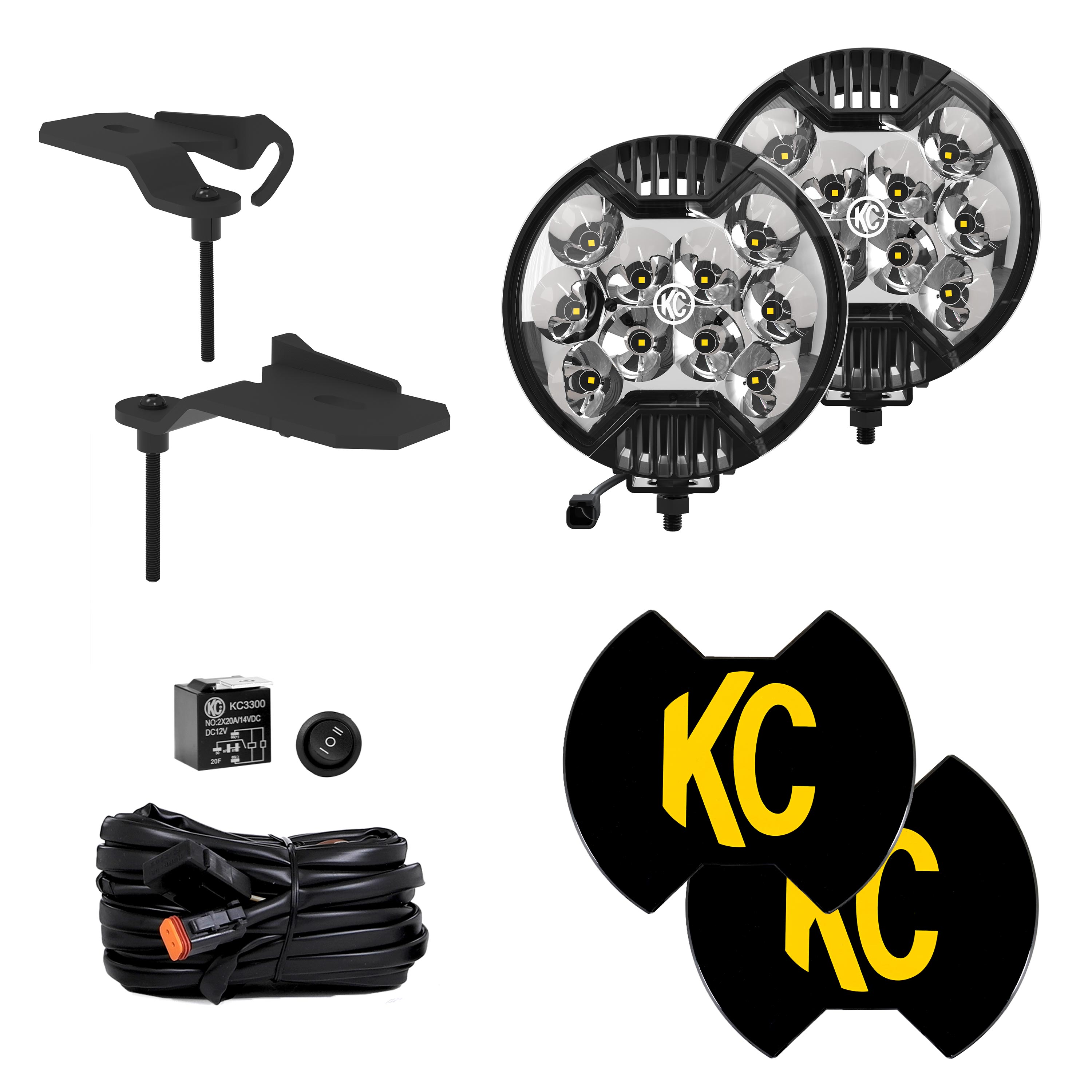 SlimLite LED - 2-Light System - Ditch Light Kit - for Jeep 392/Mojave