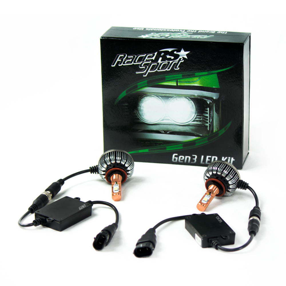 GEN3 5202 2,700 LUX LED Headlight Kit w/ Copper Core and Pancake Fan Design