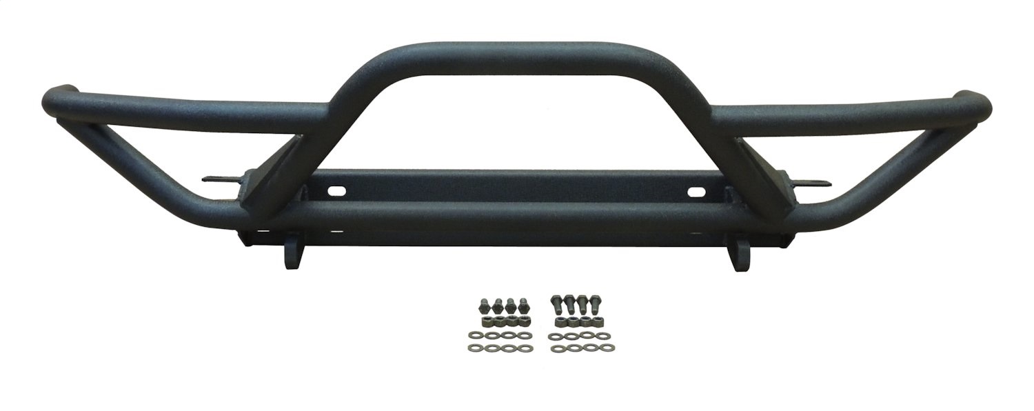 Front Rock Crawler Bumper w/ Black Textured Paint for 2007-2018 Jeep JK Wrangler