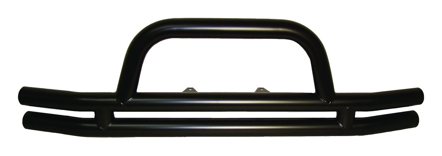 Front Black Double Tube Bumper for 2007-2018 Jeep JK Wrangler