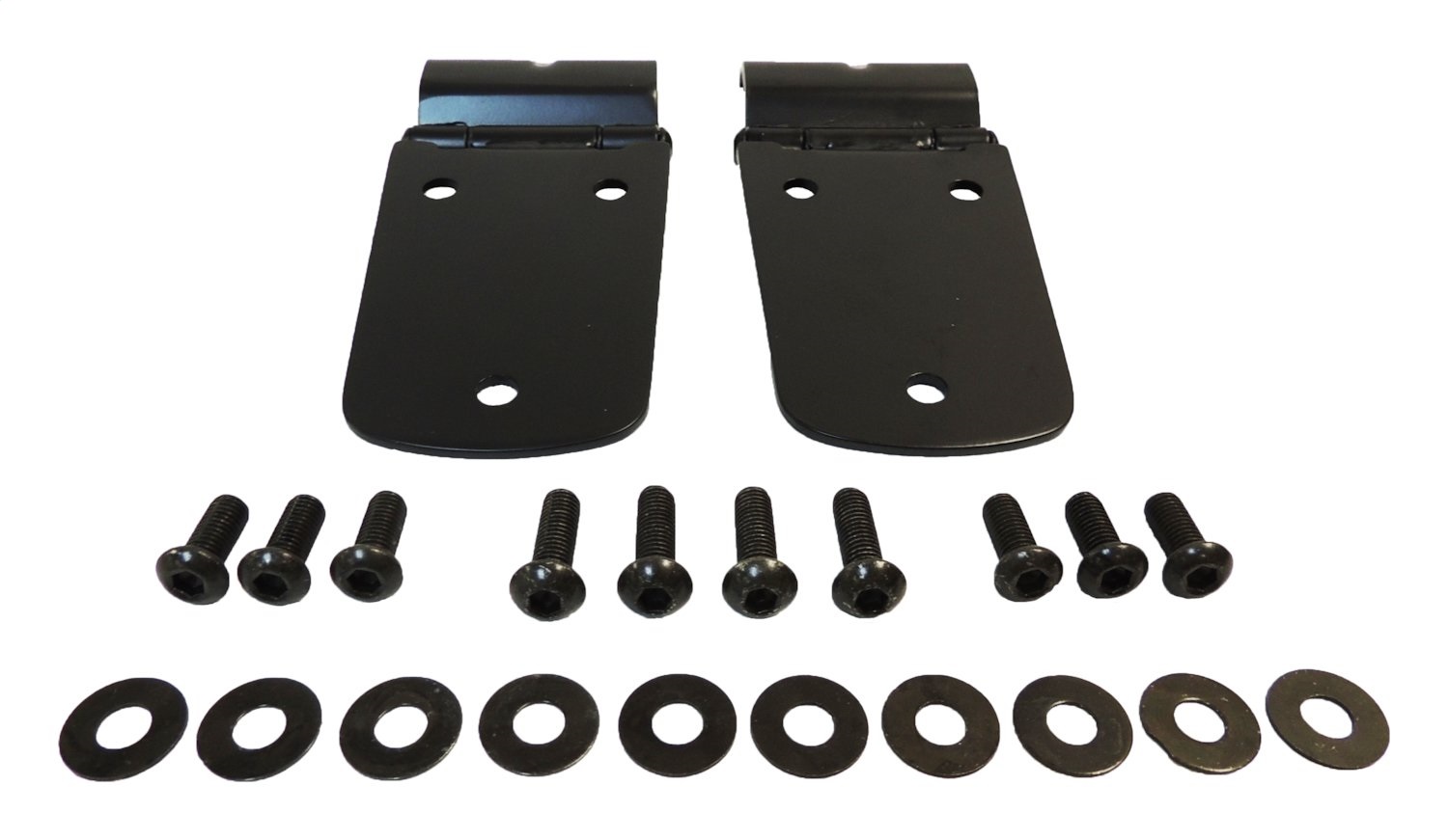 Hood Hinge Set, Left & Right, Matte Black, Powder Coated Stainless Steel