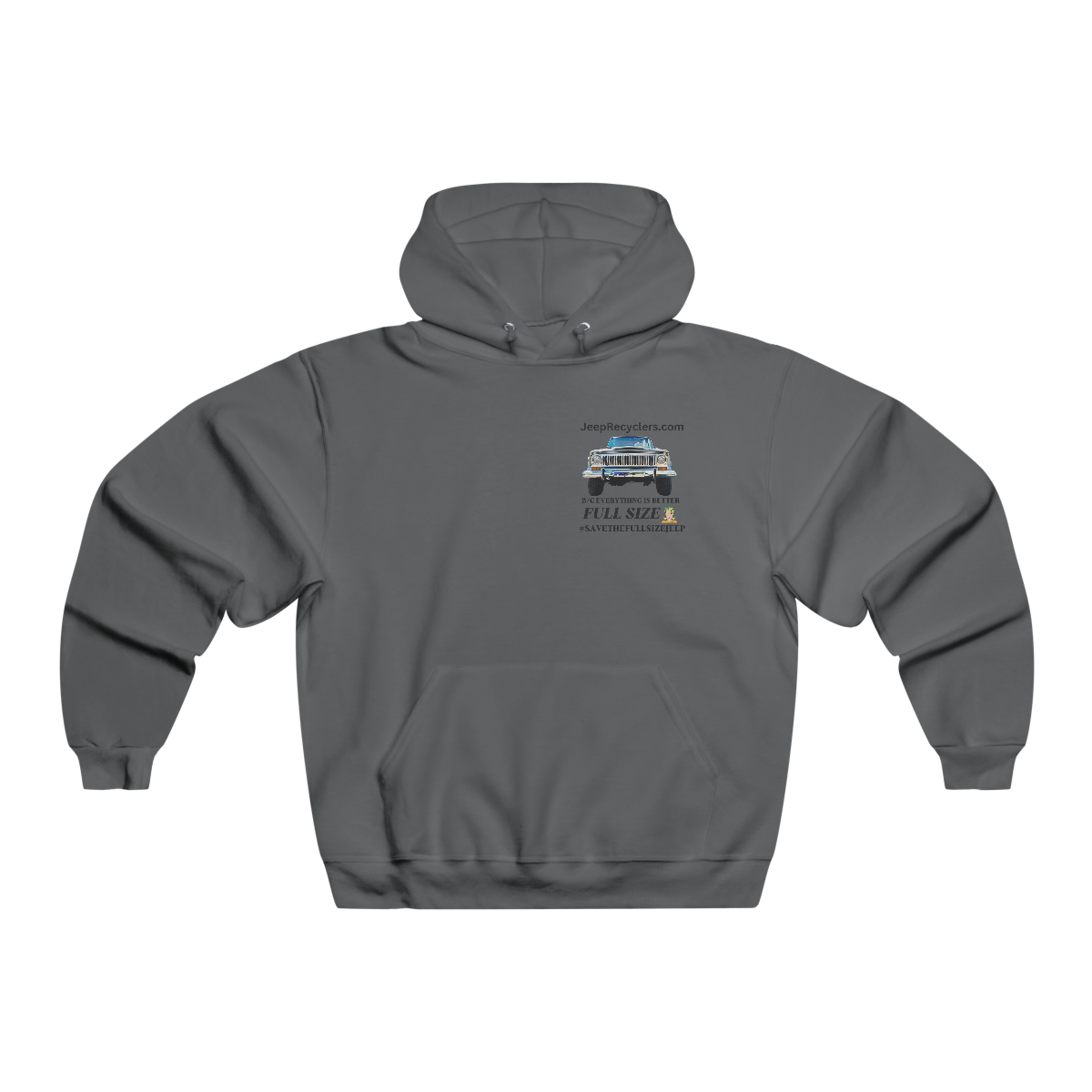 #SAVETHEFULLSIZEJEEP Silver Cherokee Hoodie