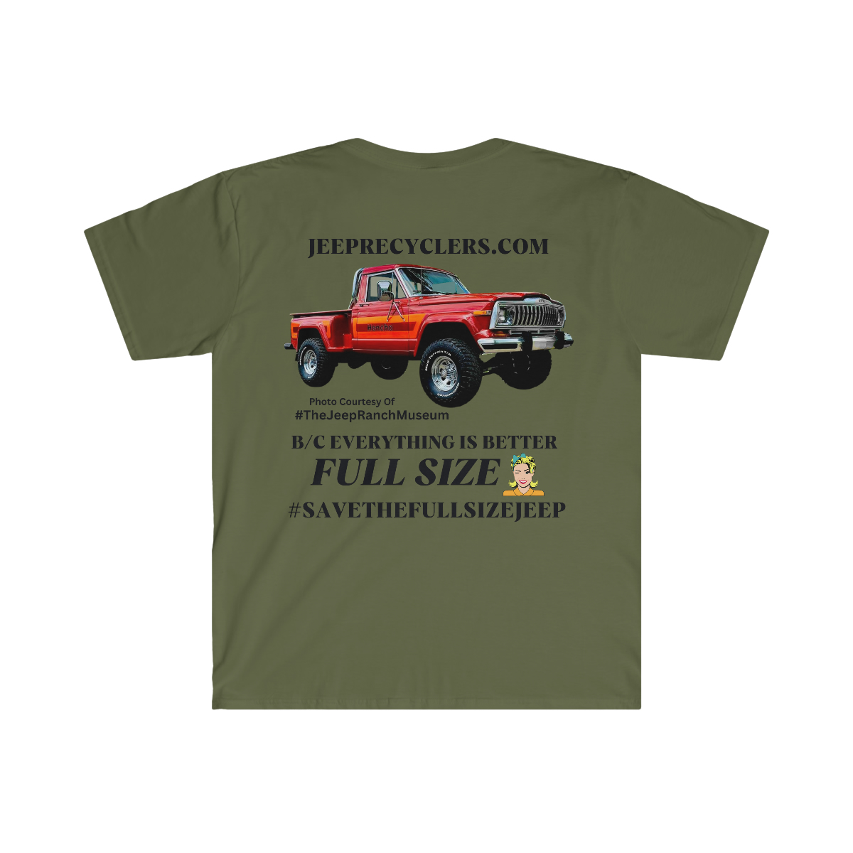 #SAVETHEFULLSIZEJEEP Red Honcho Sport / Step Side Short Sleeve T