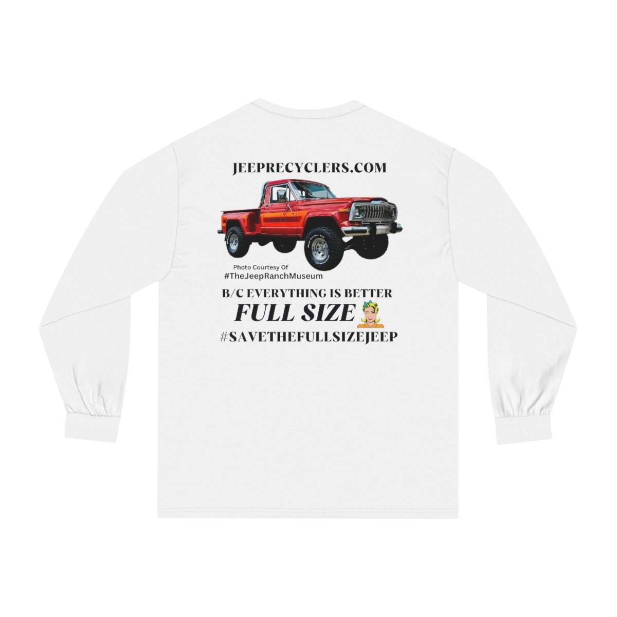 #SAVETHEFULLSIZEJEEP Red Honcho Sport / Step Side Long Sleeve T