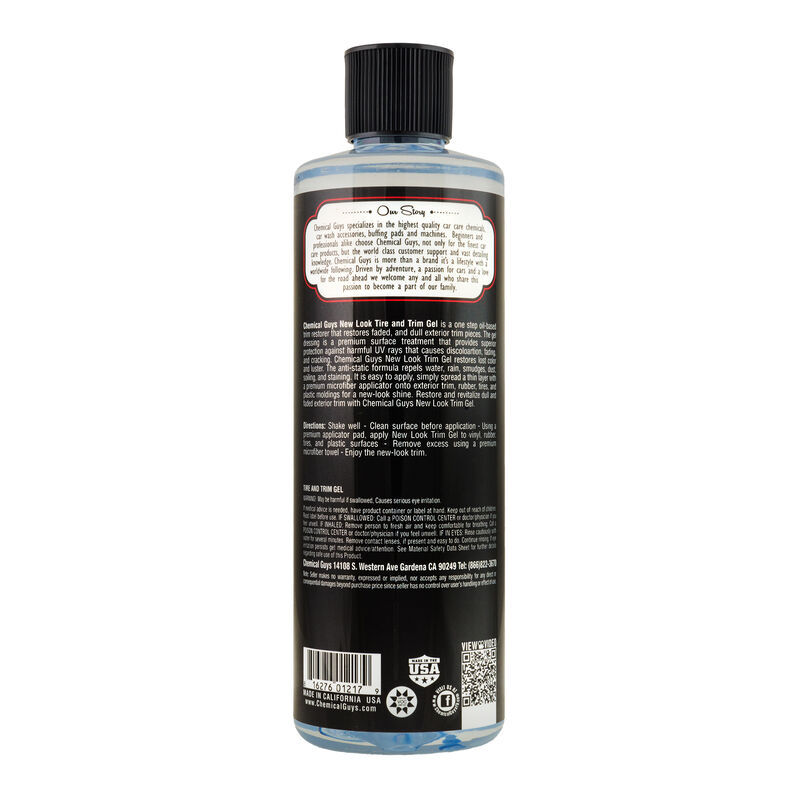 Chemical Guys Tire & Trim Gel for Plastic & Rubber - 16oz - Case of 6