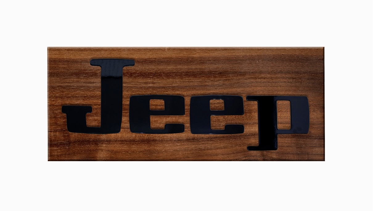 Plasma-Cut 'Jeep' Letters: Perfect Enhancement For J-Truck Tailgate, Man Cave, Or She Shed. Powder-Coated 16-Gauge Steel, Includes Double-Sided Tape For Easy Installation