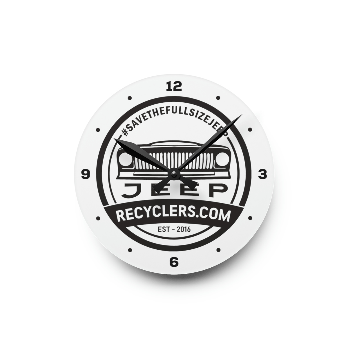 JeepRecyclers.com Wall Clock