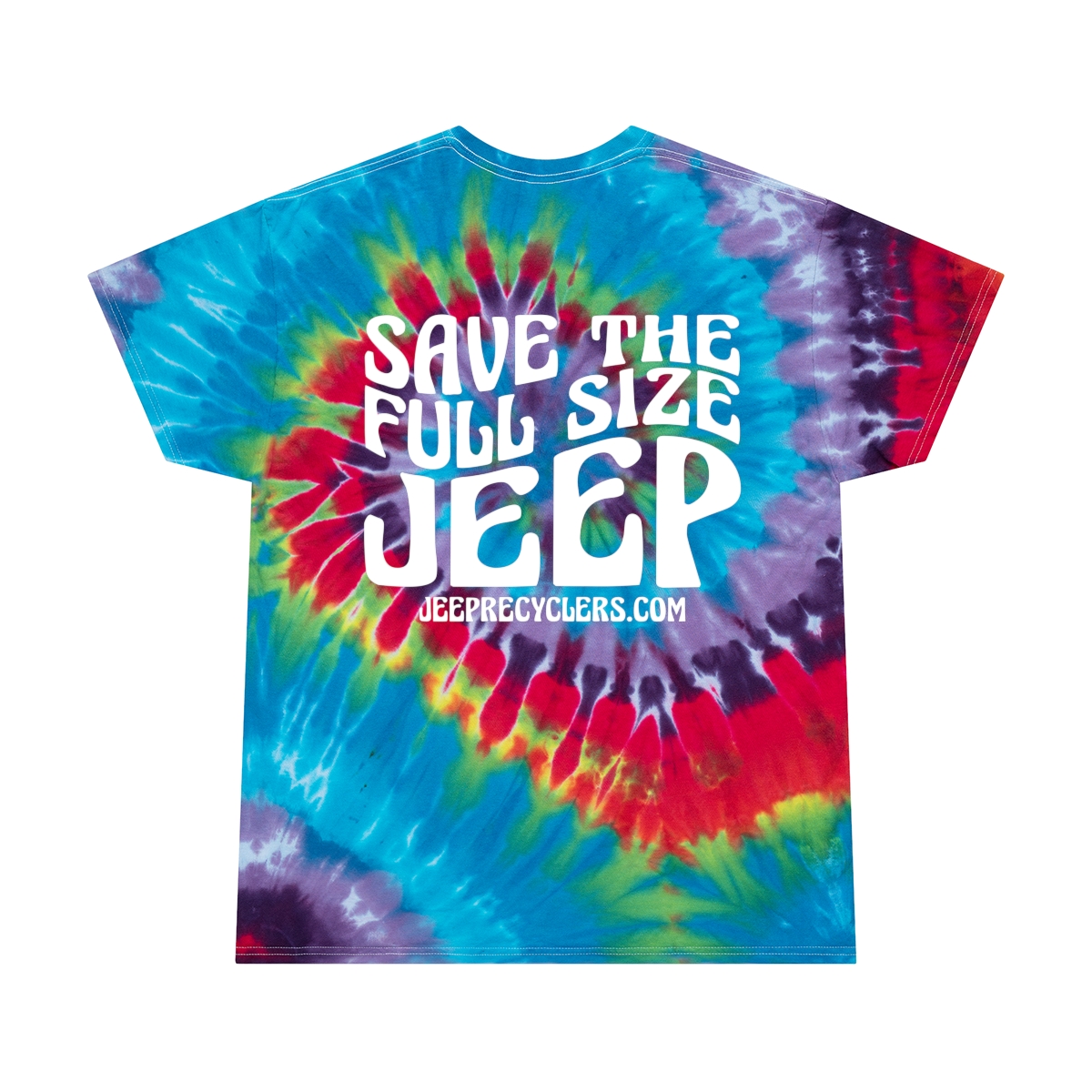 Save the Full Size Jeep Retro Tie Dye Cherokee SJ T-shirt