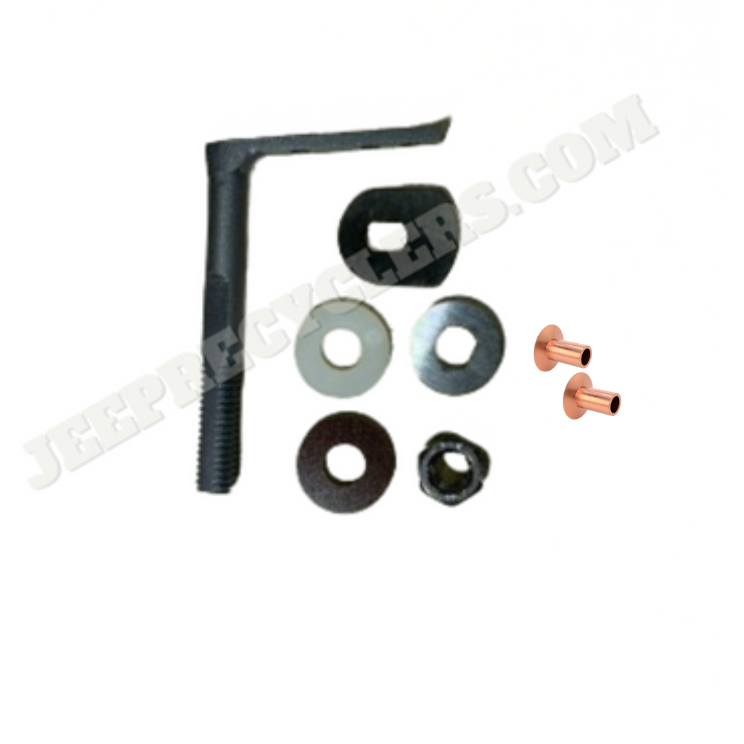 1963-1991 Full Size Jeep Vent Window Replacement Glass Pivot Assembly