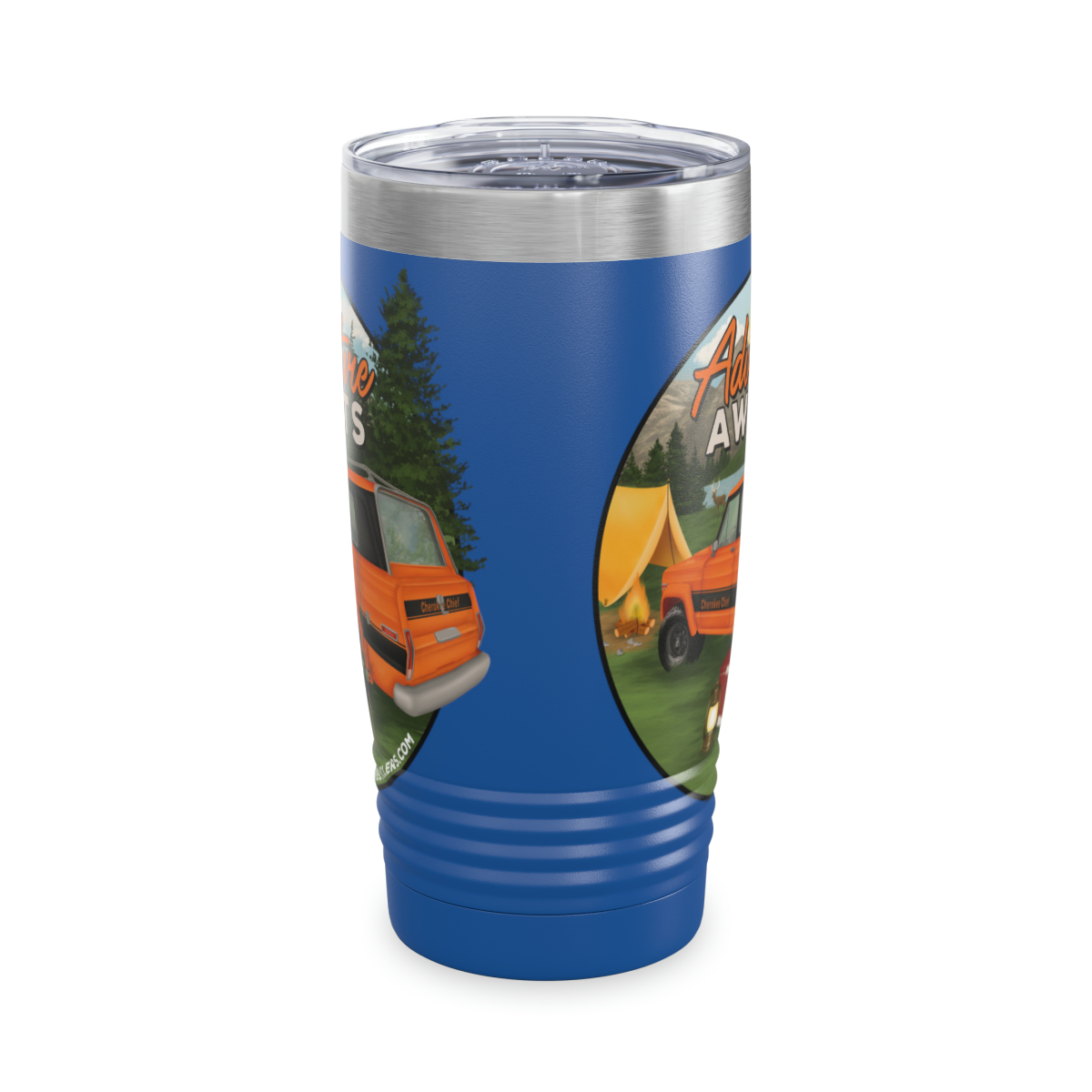 Motivational Cup Series: 'Adventure Awaits' Cherokee Chief SJ 20 oz Stainless Steel Tumbler