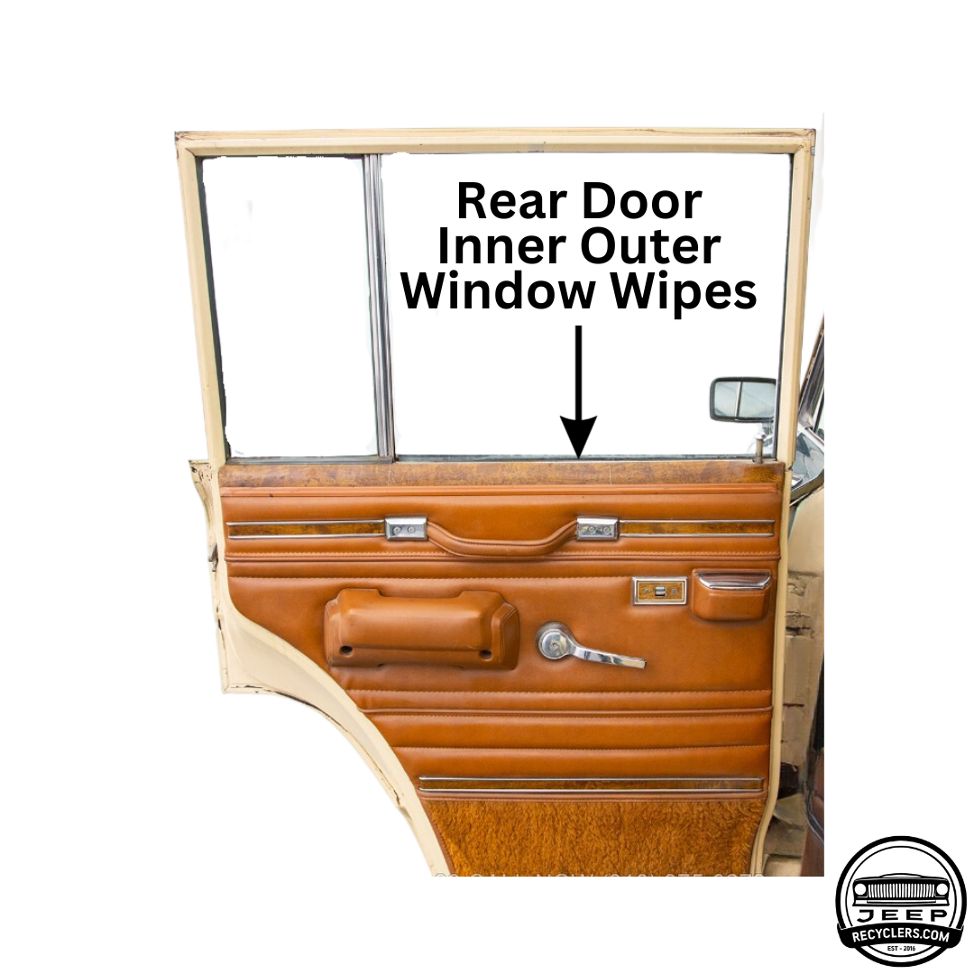 Full Size Jeep 1963-1991 Cherokee, Wagoneer Rear Driver & Passenger Window Wipe Kit