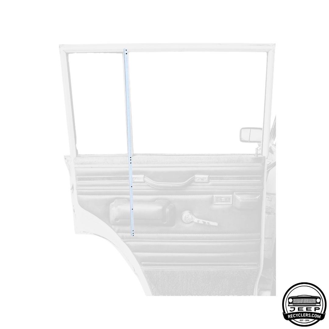 1963-1991 Full Size Jeep Rear Passenger & Driver Door Glass Run Division Bar Channel Kit