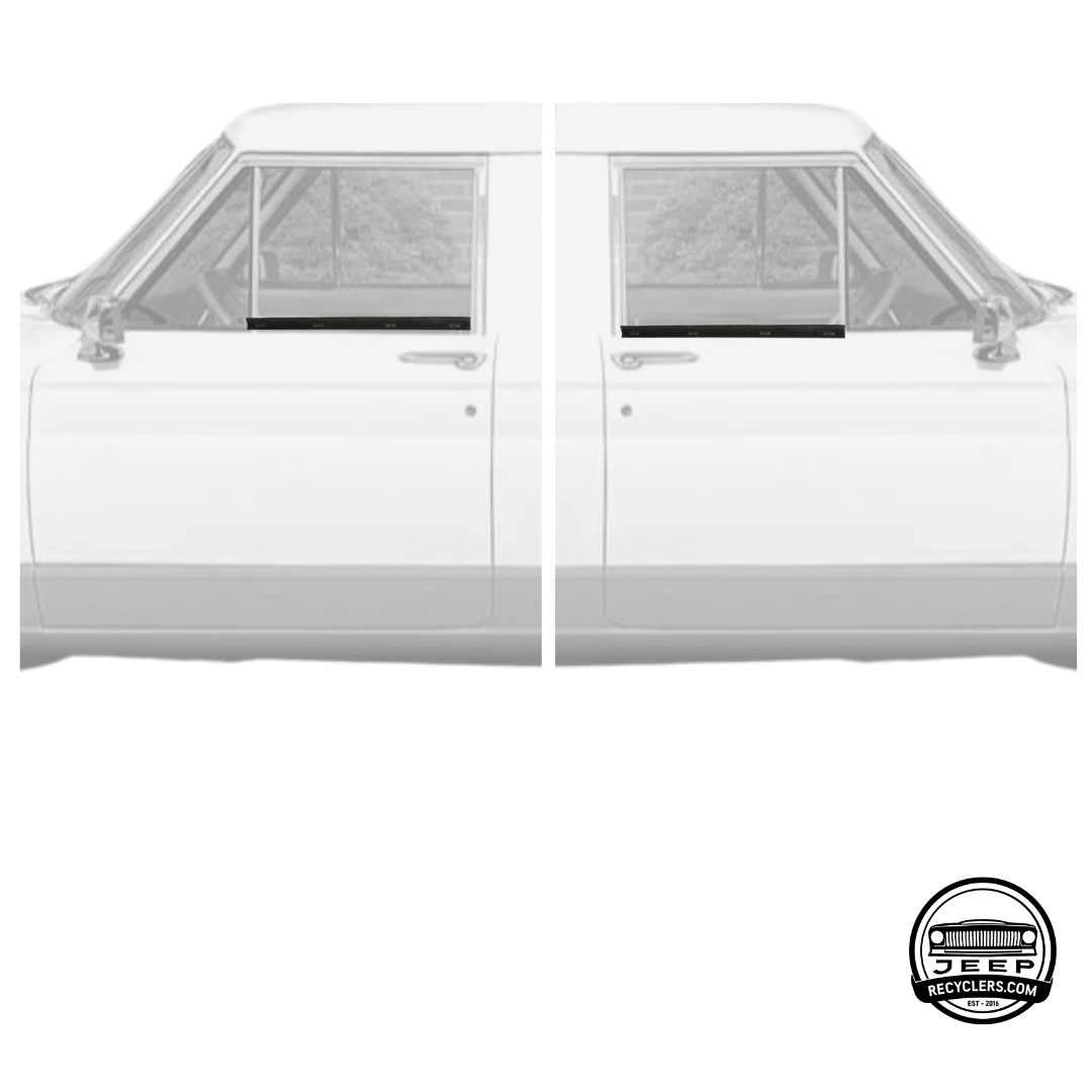 Full Size Jeep 1963-1991 Cherokee, Wagoneer Front Outer Driver and Passenger Window Wipe Kit