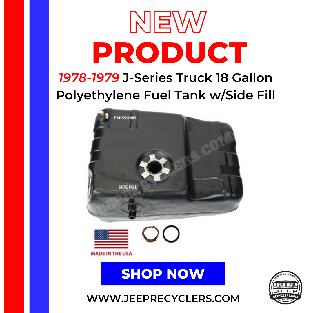 1978-1979 J-Series Truck, J-10, J-20 Polyethylene Fuel Tank w/Side Fill