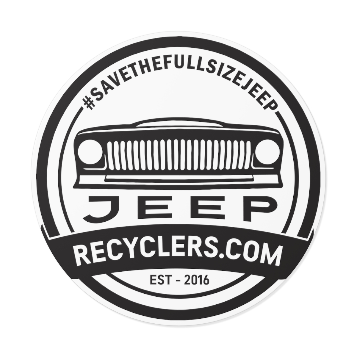 JeepRecyclers.com Vinyl Logo 