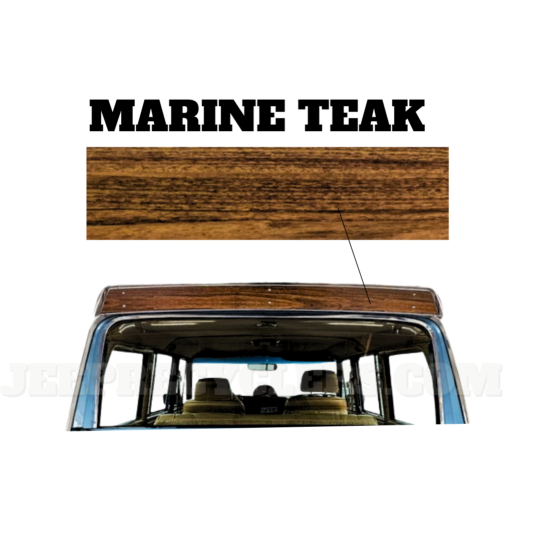 Air Deflector Woodgrain Vinyl - Marine Teak