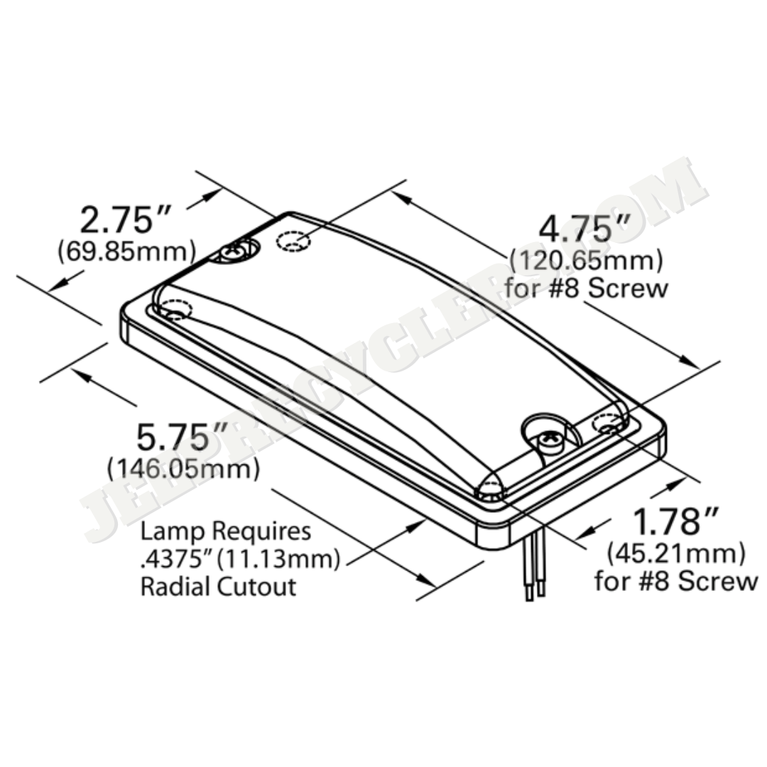 1974-1988 J-Series Truck LED Cargo Light Assembly