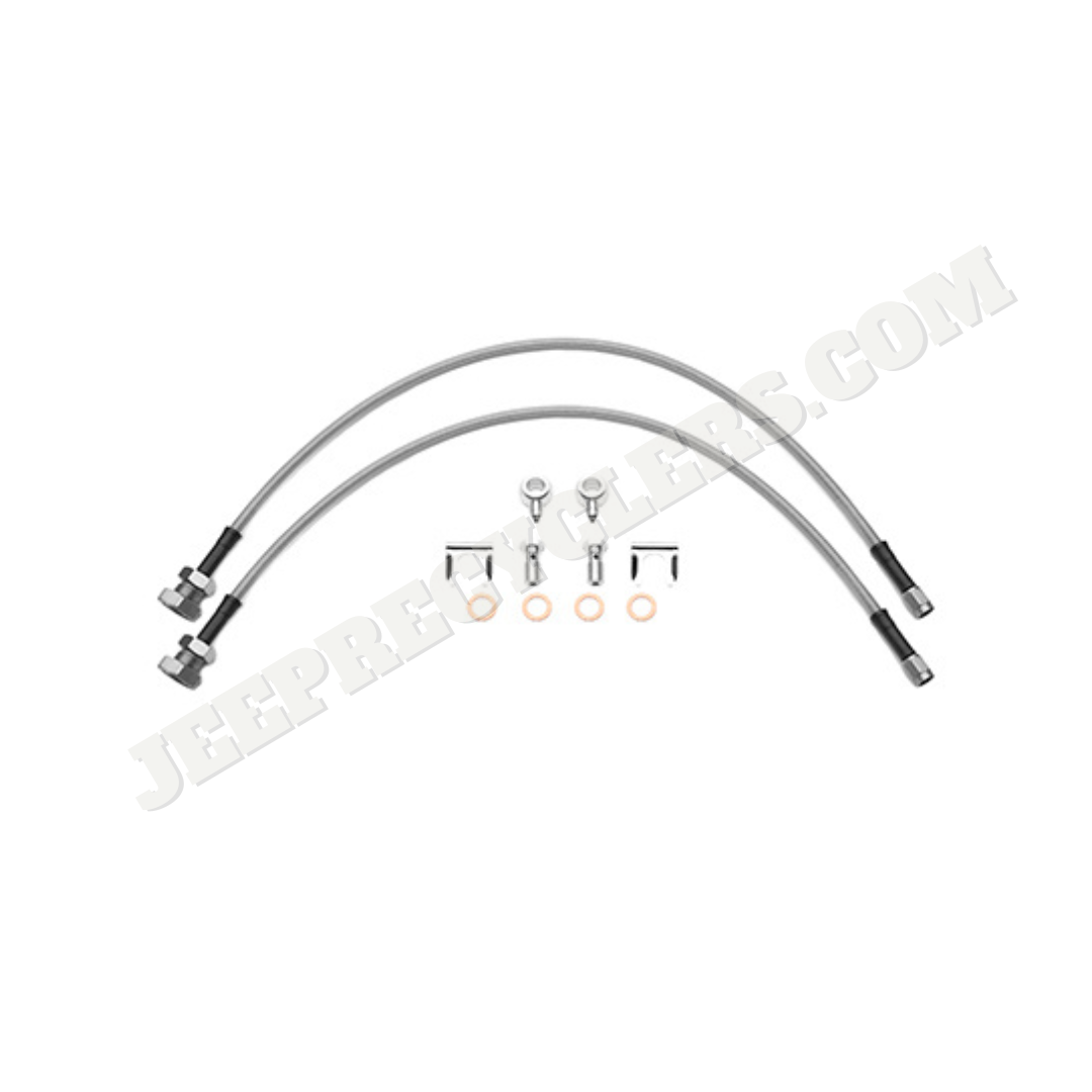 Flexline Kit for Front D52 Dual Piston Caliper; 24 inch