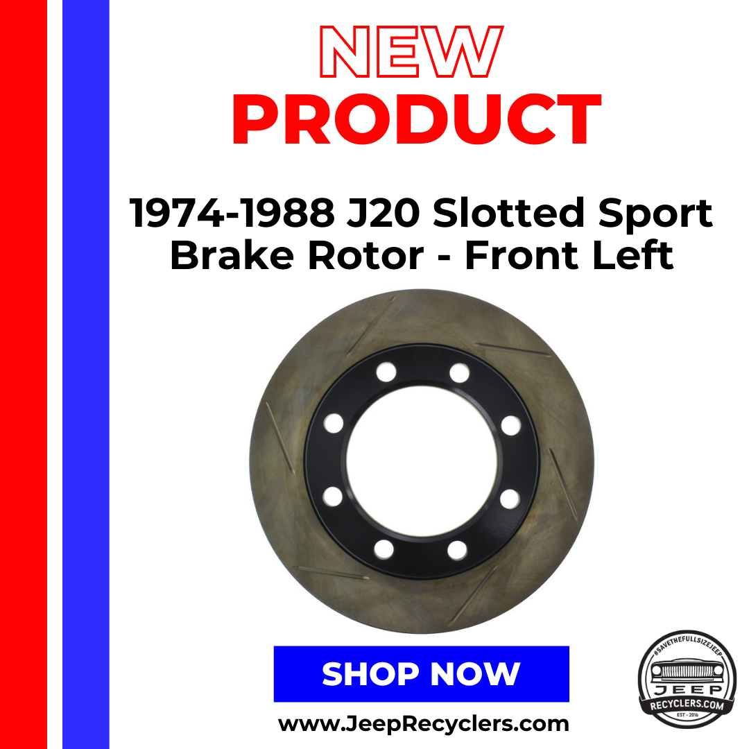 1974-1988 J20 Slotted Sport Brake Rotor - Front Left