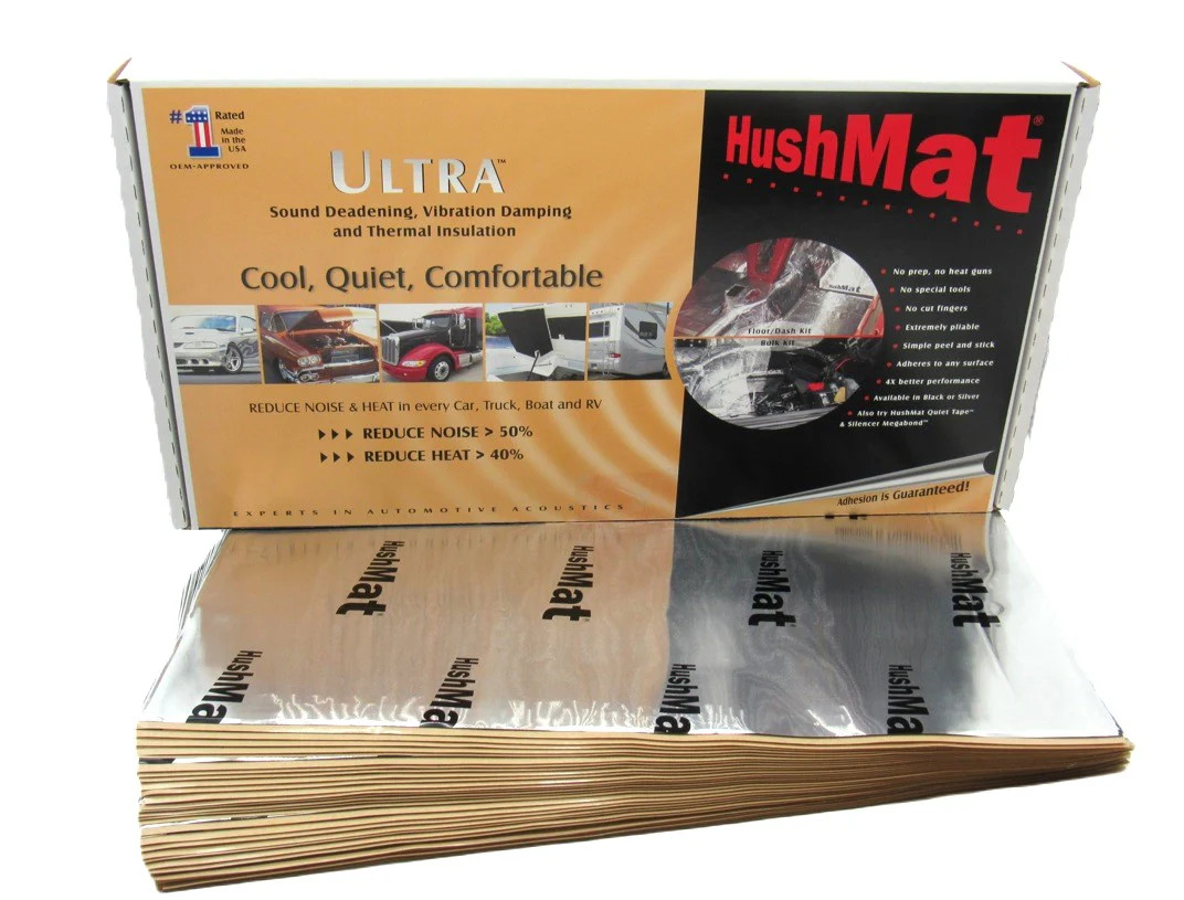 Hush Mat Ultra Bulk Insulation Kit, Silver; 30 sheets of 12 in x 23