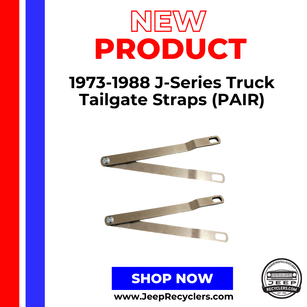 1973-1988 J-Series Truck Tailgate Straps (PAIR)