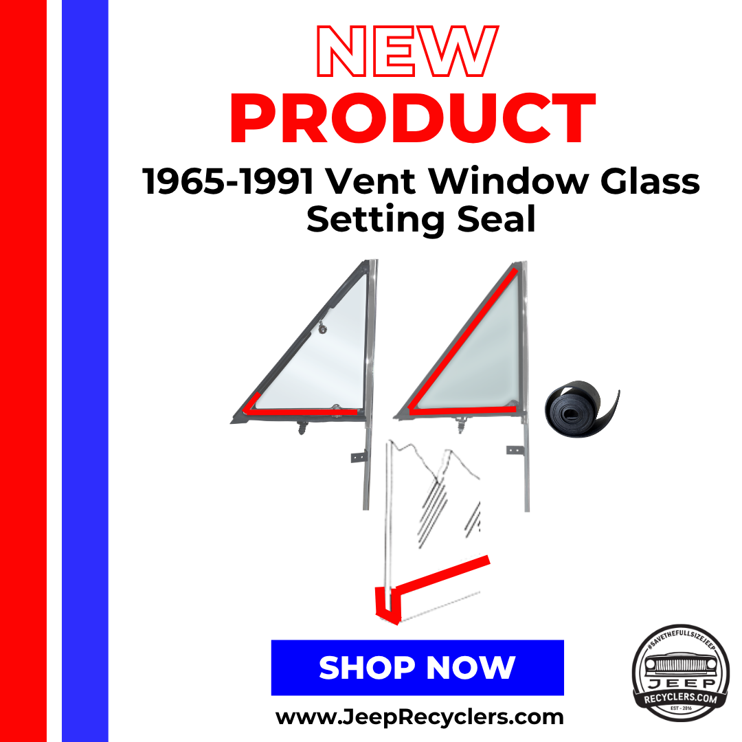 1965-1991 Vent Window Glass Setting Seal