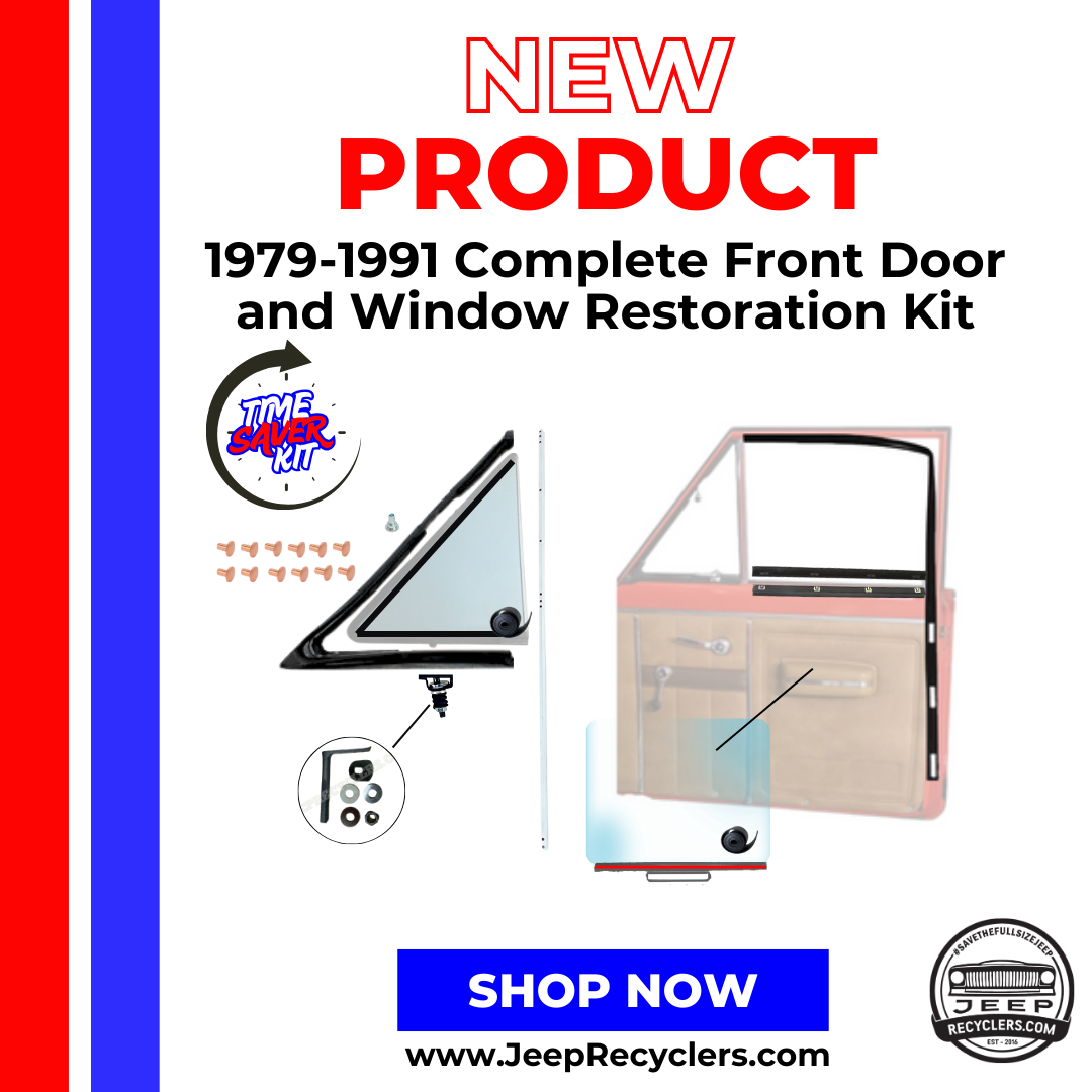 1979-1991 Complete Front Door Window Restoration Kit