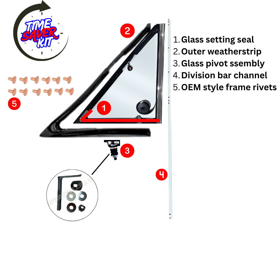 1965-1978 Vent Window Master Restoration Kit
