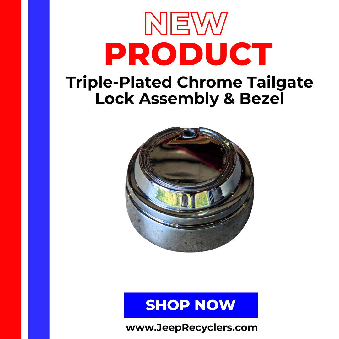 Triple-Plated Chrome Tailgate Lock Assembly & Bezel
