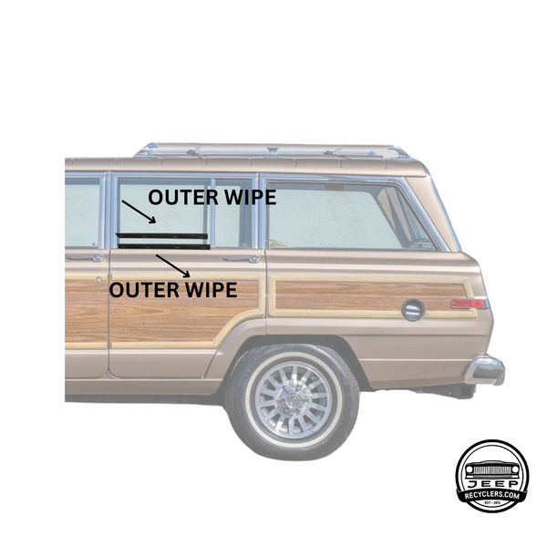 1963-1991 Cherokee, Wagoneer 4-Door Outer Window Wipe Kit