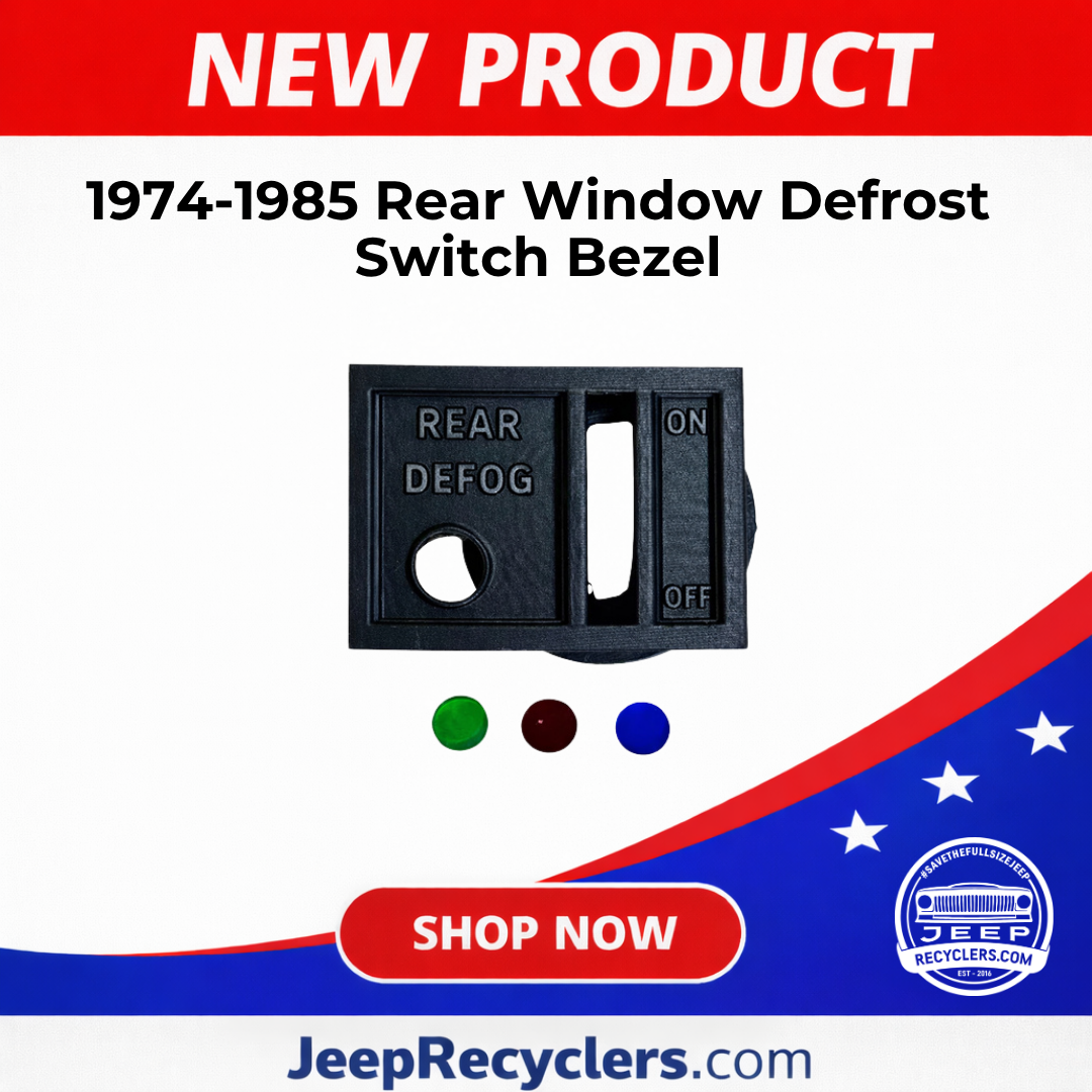 1974-1985 Rear Window Defrost Switch Bezel