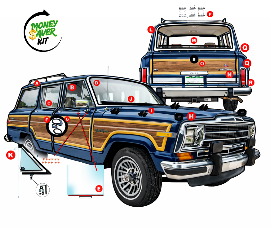 grand wagoneer SJ weatherstripping kit