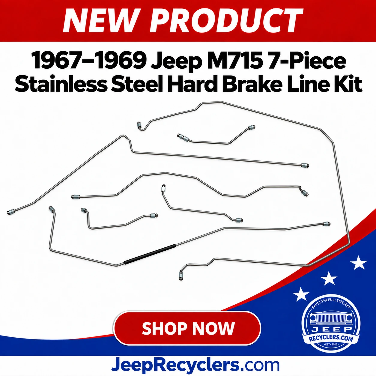 M715 brake line kit - 1