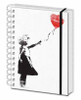 Banksy - Balloon Girl - Spiral Notebook (A5)