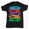Teenage Mutant Ninja Turtles - Paint Strokes Black Male T-Shirt - SIZE XL