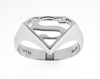 Superman Sterling Silver Signet Ring