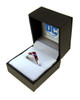 Harley Quinn Silver & Red Enamel Ring
