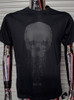 Black on Black Cyber Skull 23 T-Shirt