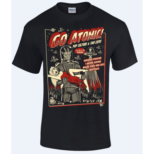 Go Atomic! T-shirt - Size MEDIUM 