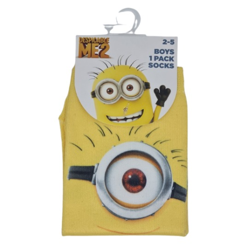 Despicable Me 2 Socks (Size 2-5)