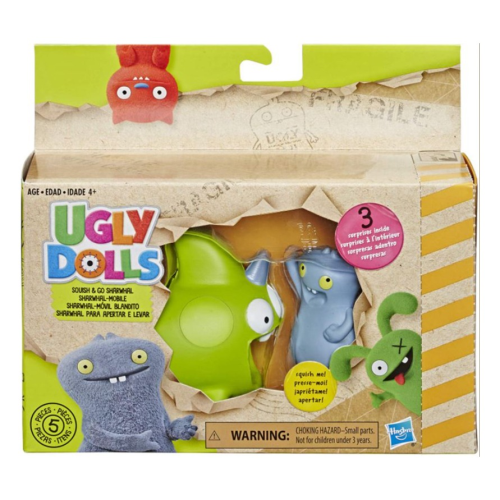 Ugly Dolls Babo Squish Go Sharwhal GoatNation