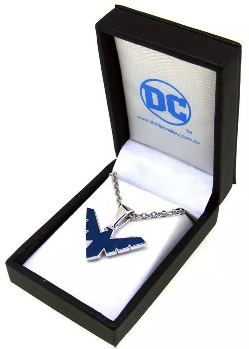 Nightwing Silver & Enamel Pendant