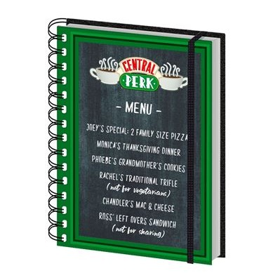 Friends - Central Perk Menu - Spiral Notebook (A5)
