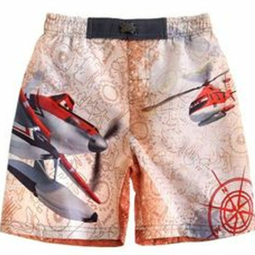 Planes Board Shorts (Child) - Size 8 (Orange)